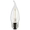 Satco 3 Watt CA11 LED Lamp, Clear, Medium Base, 90 CRI, 2700K, 120 Volts S21310 - alternate 3